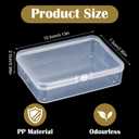 30 Pcs Small Plastic Containers with Lids, 4.13"2.95"0.98"Mini Plastic Clear Bead Storage Containers Case Rectangular Craft Storage Boxes with Lids for Jewelry Beads Craft Hardware Pins