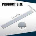 Yaocom 2 Pcs 304 Stainless Steel Flat Bar, 3/16" Thickness, 1" Width, 24" Length 2B Finishing Trim Strips Sheet for DIY Craft Making