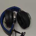 AC01 Over-Ear Headphones Wired, Passive Noise Isolating Corded Stereo Headsets with Mic Volume Control for Adults Teens 3.5mm for Chromebooks, Laptop, Computer, Tablets, Travel (Black Blue)