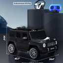 ELEMARA Licensed Mercedes-Benz AMG G63 Ride on Toys,12V Ride on Car with Remote Control,Rechargeable Battery,Flickering Lights/LED Lights, Bluetooth,Music, Soft Start, Low Battery Prompt,Dark Black, Extra Large