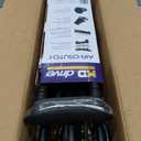 Air-Crutch Lightweight Walking Crutch, Adult Crutches for Walking with Comfortable Underarm Pads and Ergonomic Grips, Adjustable Height 4'7"-6'7", 300 lb Capacity, Black