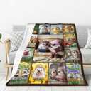 Hedgehog Blanket, Hedgehogs Throw Blankets, Hedgehog Gifts for Boys Girls Women Men Lover Adult Cozy Fleece Flannel Bedding Stuff Animal Plush for Couch Sofa Bed 50"X40"