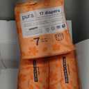 Pura Size 7 Eco-Friendly Diapers (33+lbs) Totally Chlorine Free (TCF) Hypoallergenic, Soft Organic Cotton, Sustainable, up to 12 Hours Leak Protection, Allergy UK, 3 Packs of 17 (51 Diapers)