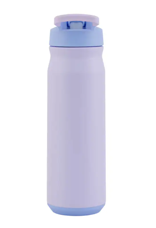REDUCE Aura Vacuum Insulated 24 oz Water Bottle - Leak-Proof & Chug Spout for Quick Hydration - Keeps Drinks Cold for 30 Hours - Removable Handle for Travel or Gym - Soft Sit Base - Lilac Bud