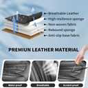 Car Seat Covers Fit for (5 Seats) Chevy/Chevrolet Colorado 2015-2025 2026, Full Set Premium Leather, Waterproof-Breathable, All-Weather Seat Cushion Protecto & Airbag Compatible, All Black