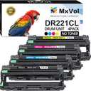 MxVol Compatible DR221CL Drum Unit Replacement for Brother DR-221CL DR221 use for Brother MFC-9130CW MFC-9330CDW MFC-9340CDW HL-3140CW HL-3170CDW HL-3180CDW HL-3150CDN DCP-9020CDN Printer, 4-Pack