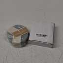 Coga Silicone Coasters Set of 6 with Holder, Square, Blue, Dishwasher Safe, Non-Slip, Heat Resistant