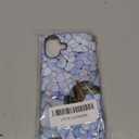 QLTYPRI Flower Case for iPhone 16 Plus, Aesthetic Cute Floral Phone Case for Girls Women, Protective Hybrid 2-Layer Hard Shell Silicone Cover Durable Shockproof Phone Cover - Blue Hydrangea