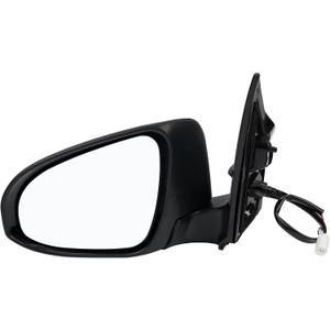 Driver Side Mirror Assembly Compatible with Toyota Corolla 2014-2019 Non-heated Power Adjustable Glass Replace 8794002F20, 8794002F21, TO1320293, 8794002941 Black (3Pin Left)