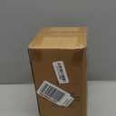 LUKA 6 Ounce Porcelain Stackable Espresso Cups with Saucers and Metal Stand Set of 4, Ceramic Cappuccino Cups Set for Specialty Coffee Drinks, Latte, Cafe Mocha and Tea, Stripes, White