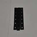 6 Pcs Black Flat Mending Plates, 14" x 1-1/2", Slotted Straight Bracket Connector, 11Gauge