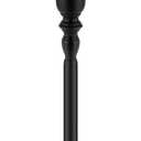 Black Metal Martini Table 9.5 x 9.5 x 20.5 Inches Round Drink Tables Decorative Pedestal Side Desk for Small Spaces Cocktail Drink Holder Stand Small End Shelf for Living Room Bedroom