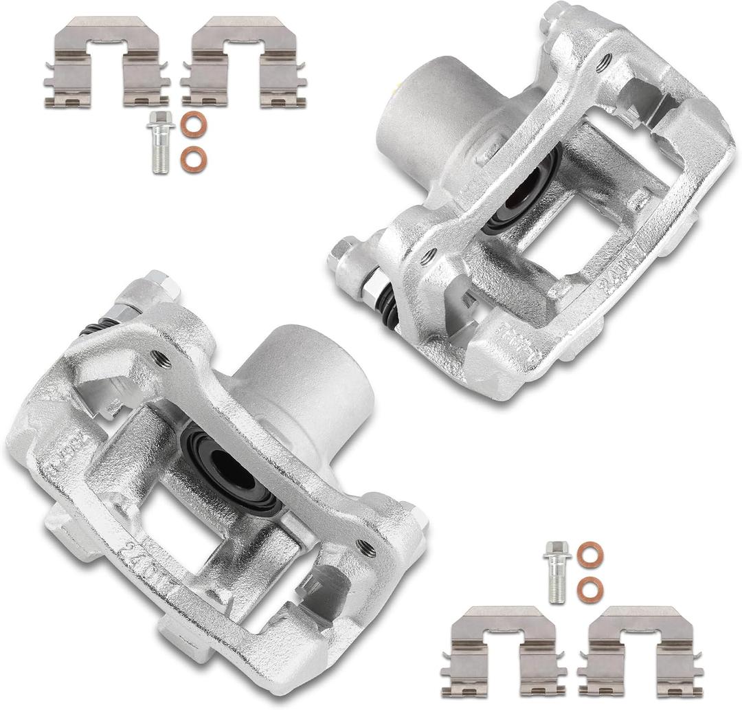 Rear Brake Caliper Set Right + Left Assembly w/Bracket 19B6456 19B6457 Compatible for Hyundai Sonata 2011-2015 Compatible for Kia Optima 2011-2015 (Set of 2)