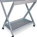 Bassinet Stand, Compatible with UPPAbaby Bassinet 2015 and Later Accessories, One-Step Open & Close, Pine Wood, Grey