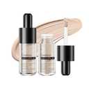 2 Pcs Liquid Concealer Makeup, Eye Concealer, Full Coverage Concealer For Dark Circle Reduces Look of Fine Lines & Blemishes, Buildable Coverage (NUDE)