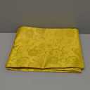 KKJIAF Gold Satin Jacquard Fabric - 2 Yard, 60 Inch Wide Shiny Cloth, Sunflower Pattern Silky Brocade for Tablecloth, Table Runner, Napkins, Dress, Bedding Sheet, DIY Crafts