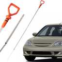 Engine Oil Level Dipstick Indicator Compatible for Honda Civic 2001-2005 2&4 Door Replace Fluid Oil Indicator Stick 15650-PLM-004