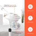 TASALON Professional Facial Steamer with Ozone, Vapor ozono Facial Steamer Professional for Clean Skin, Firm Pores, Esthetician Steamer for Home or Salon Use, Adjustable Height and Angle,White