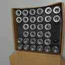 32 Pcs M14x1.5 One-Piece Design Chrome Lug Nuts for 2017-2025 Ford F250 F350 Super Duty HCPZ-1012-B HCPZ-1012-A (Chrome)