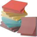 Mr. Pen- Sticky Notes, 3"x3", 12 Pads, 600 Sheets, Vintage and Retro Colors, Sticky Notes Bulk, Self-Stick Note Pads, Perfect for Office, School, Home, Study & Organization