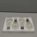 SHINESTAR Dimmable Edison Bulbs, 6W, Equivalent 60W, Bright Daylight White 4000K, Vintage ST58 Antique LED Filament Bulbs, E26 Medium Base, 80+ CRI, Clear Glass, 4 Pack