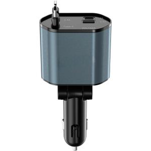 Retractable Car Charger with 2 Built-in Cables (USB-C/Lightning) & USB-C & USB Ports, Car Accessories for Women & Men - PD/QC3.0 Fast Charging for iPhone 16/15, Samsung Galaxy, All 12-24V Vehicles Retractable Car Charger with 2 Built-in Cables (USB-C/Lightning) & USB-C & USB Ports, Car Accessories for Women & Men - PD/QC3.0 Fast Charging for iPhone 16/15, Samsung Galaxy, All 12-24V Vehicles