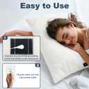 Grounding Pillowcase Grounding Pillow Case, 20"x30" Grounding Pillowcases Queen Size with 15ft Grounding Cord for Better Sleep, Beige