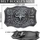 Western Belt Buckles Men - Cowboy Big Belt Buckle Vintage Mens Belt Buckles Gifts for Men & Women