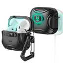 ESR for AirPods 4 Case, Compatible with AirPods 4 Generation Case (2024) (USB-C), Compatible with MagSafe, Drop-Proof Lock, Easy Open, Cyber Series, Black