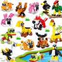 30PCS Mini Animal Building Blocks Summer Party Favors for Kids 4-8 8-12 Birthday Goodie Bags Stuffers Classroom Treasure Box Carnival Prizes Small Toys Bulk Pinata Fillers Return Gifts for Girl Boy