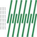 21 Inch Monkey Bars Kit Playground Monkey Bar Ladder Rungs for Backyard Kids Indoor Outdoor Metal Monkey Bars Swing Set Playset Accessories (12 Pcs, Green)