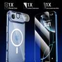 for iPhone AIR Case, Compatible with MagSafe, Magnetic Slim Cover, Anti-Yellowing & Shockproof, Full Camera Protection, Includes Screen & Lens Protectors, Clear Protective Case