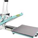 ColorSub 15x15 Heat Press for T-Shirt with Slide Out Drawer, Sublimation Heat Press Machine, Teal