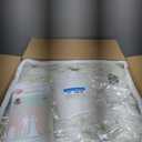 White Artificial Flower Wall Backdrop Panels 5ftx3.74ft White Fake Rose Wedding Backdrop 3D Floral Wall for Party Baby Shower Bridal Wedding Background Decor