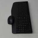 Wireless Keyboard and Mouse Combo - Full-Sized Ergonomic Keyboard with Wrist Rest, Phone Holder, Sleep Mode, Silent 2.4GHz Cordless Keyboard Mouse Combo for Computer, Laptop, PC, Mac, Windows -Trueque (1 PACK, Black)