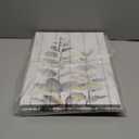 RnnJoile Grey Bathroom Decor Wall Art Gray and Gold Bathtub Botanical Leaves Picture Prints Framed Happiness Bath Painting 12"x16" for Each