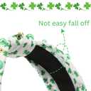 St Patricks Day Headband Women Shamrock Green Headband Irish Lucky Clover Hairband Saint Patricks Day Accessories