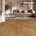 INMOZATA Peel and Stick Floor Tile Vinyl Flooring, Waterproof Vinyl Plank Flooring Wood Grain Self Adhesive Peel and Stick Flooring for Bedroom, Living Room, Kitchen, RV(Burlywood)