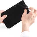 2 x Leather Golf Scorecard Holder - Yardage Book Cover Golf Stat Tracker Sheet - Premium Golf Leather Scorecard - Golf Score Book - Large Size 7.6x4.5IN