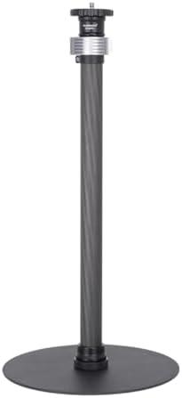 Koolehaoda Monopod Stand for Desk, 16"-28" Adjustable Carbon Fiber Extension Rod with Heavy Base, Table Mount Stand for DSLR Camera, Light, Webcam, Live Streaming, Vlogging Pack of 2