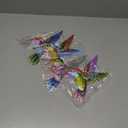 ZYP Metal Outdoor Wall Art Decor,3D Colorful Garden Birds Sculpture Outdoor Iron Hanging Decor Ornaments, Metal Hand-Made Bird Wall Art Decorations for Fence Patio Balcony Living Room,Hummingbird (Multi/4 Right)