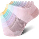 CS CELERSPORT 5 Pairs Women's Ankle Running Socks Cushioned Athletic Sport Socks with Tab Size M