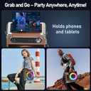 Karaoke Machine with 2 Wireless Microphones,Upgraded 6.5"Woofer & 2"TweeterPortable Bluetooth 5.3 Karaoke Speaker, PA System with Bass/Treble/Echo Adjustment, Supports USB/AUX/TF/TWS for Home Party (80W-55-Wood)