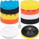 5 Inch Buffing and Polishing Pad Kit 11 PCS with Drill Adapter