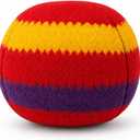 Retro Striped Footbag Professional Sand Filled Kick Ball - Foot Bag for Beginners & Pros, Compact Agility Training & Outdoor Circle Game for Adults and Teens (01-C)