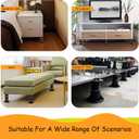 2 Pcs Adjustable Bed Frame Support Legs (8.27"-13.39") Bed Center Slat Leg Replacement Legs for Bed Frame Reinforcement Parts for Sofa Cabinets Furniture