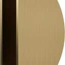 Half-Round Pull Handle, Double-Sided Heavy-Duty Aluminum Push-Pull Handle, Commercial-Grade Glass Door Handle, Barn Door Handle, for Wooden Doors(Gold, Dia 7.9in)