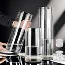 3 Clear Acrylic Cylinder Vase for Centerpieces, Tall Cylinder Plastic Hurricane Vases, Large Unbreakable Flower Vases for Wedding Bouquet (D 4.8" X H 8" + H 10" + H 12" Set of 3 + 2 Holder)