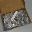 10 Pack 1/2" Overlay Face Frame Soft Close Hidden Cabinet Hinges, 105 Degree 3D Adjustable Clip On Plate Concealed Kitchen Cupboard Door Hinges with Screws