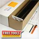 BDF BLKT Window Film Blackout Day & Night 24 Hour Opaque Privacy - 60in X 24ft